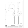 GESSI OFFICINE V Bateria jednouchwytowa półprofesjonalna, Finox (Nikiel szczotkowany)