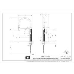 GESSI GESSI 316 Bateria jednouchwytowa półprofesjonalna, Cziepły brąz sczotkowany PVD