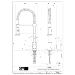 GESSI NEUTRON Bateria jednouchwytowa półprofesjonalna, Chrom